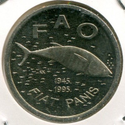 Монета Хорватия 2 куны 1995 год. FAO