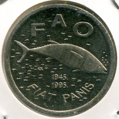 Монета Хорватия 2 куны 1995 год. FAO