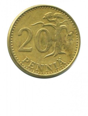 Финляндия 20 пенни 1974 г.
