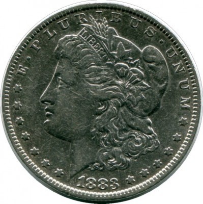 Монета США 1 доллар 1883 год.