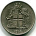 Монета Исландия 5 крон 1974 год.