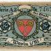 Банкнота город Варин 50 пфеннигов 1922 год.