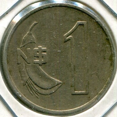 Монета Уругвай 1 песо 1980 год.