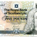 Банкнота Шотландия 5 фунтов 2002 год. 50 лет Правления королевы Елизаветы II.