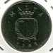 Монета Мальта 50 центов 1991 год. 