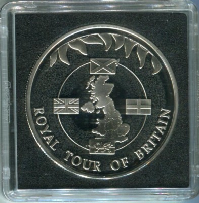 Фолклендские острова, 50 пенсов Королевское путешествие по Великобритании 2002 г.