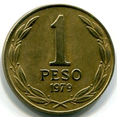 Монета Чили 1 песо 1979 год.