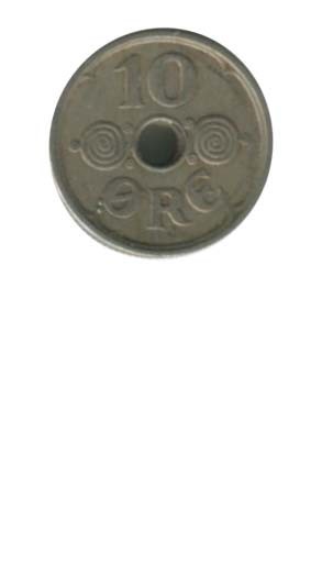 Дания 10 эре 1924 г.