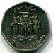 Монета Ямайка 1 доллар 1996 год.