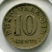 Монета Эстония 10 сенти 1931 год.