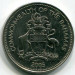 Монета Багамские острова 25 центов 2005 год.