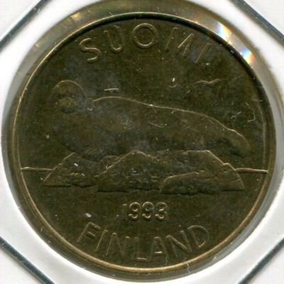 Монета Финляндия 5 марок 1993 год.