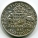 Монета Австралия 1 флорин 1951 год.