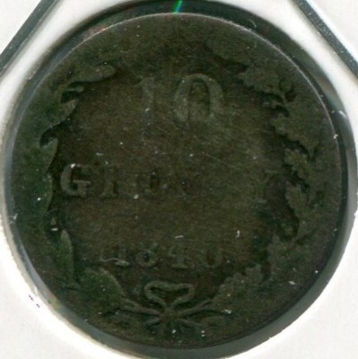 Монета Польша 10 грошей 1840 год. MW