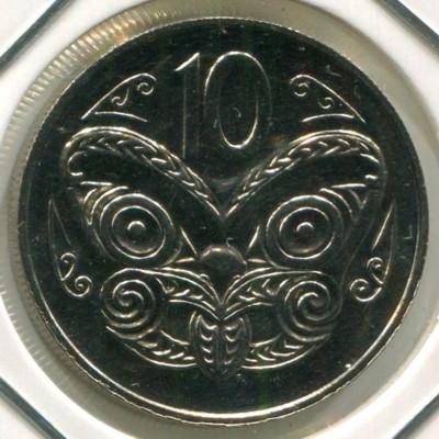 Монета Новая Зеландия 10 центов 1981 год.