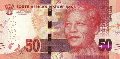 Банкнота ЮАР 50 рандов 2016 год.
