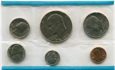 США набор из 6-ти монет 1975 г.
