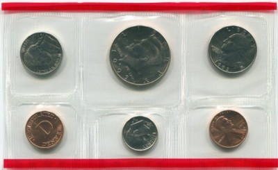 США годовой набор из 5-ти монет 1993 год. D
