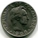 Монета Колумбия 20 сентаво 1967 год.