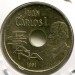 Монета Испания 25 песет 1991 год.