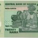 Банкнота Нигерия 20 наира 2006 год.