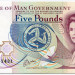 Банкнота Остров Мэн 5 фунтов 1996 год.