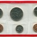 США годовой набор из 5-ти монет 1990 год. D