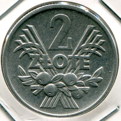 Монета Польша 2 злотых 1958 год.