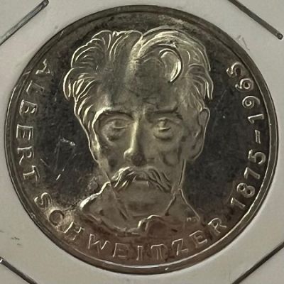 Германия 5 марок 1965 г. Альберт Швейцер G