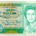Банкнота Белиз 1 доллар 1990 год.