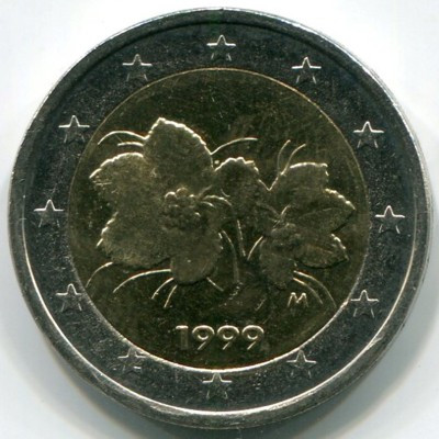 Монета Финляндия 2 евро 1999 год. 