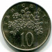 Монета Ямайка 10 центов 1987 год. 