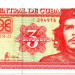 Банкнота Куба 3 песо 2004 год.