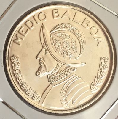 Монета Панама 1/2 бальбоа 2019 год