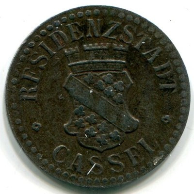Монета Кассель 10 пфеннигов 1917 год. Нотгельд