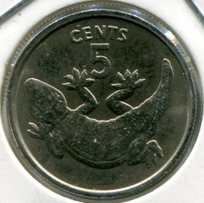 Монета Кирибати 5 центов 1979 год.