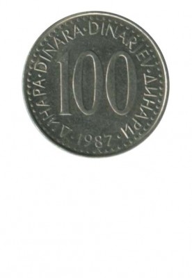 Югославия 100 динаров 1987 г.