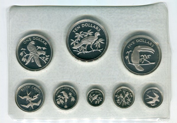 Британские Виргинские острова, набор монет 1974 г.