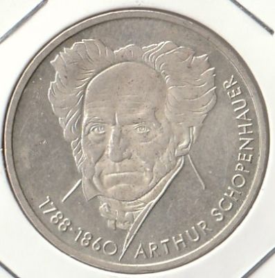 Германия 10 марок 1988 г. "200 лет со дня рождения Артура Шопенгауэра" D