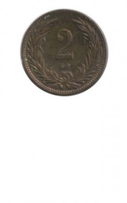 Венгрия 2 филлера 1895 г.