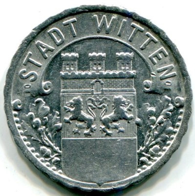 Монета Виттен 50 пфеннигов 1920 год. Нотгельд