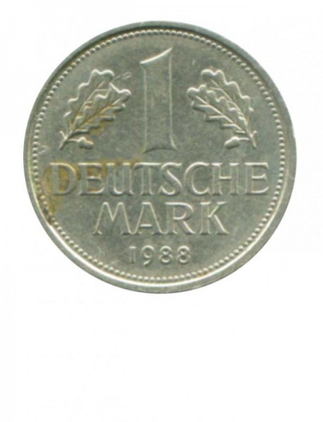 ФРГ 1 марка 1988 г.  F