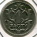 Монета Польша 1 злотый 1929 год.