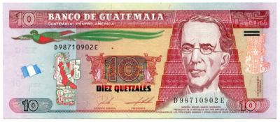 Банкнота Гватемала 10 кетцаль 2018 год. 1