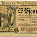 Банкнота город Фреден 25 пфеннигов 1917 год.