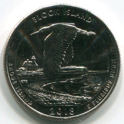 Монета США 25 центов 2018 год. D