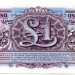 Банкнота Великобритания 1 фунт 1948 год.