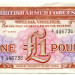 Банкнота Великобритания 1 фунт 1956 год.