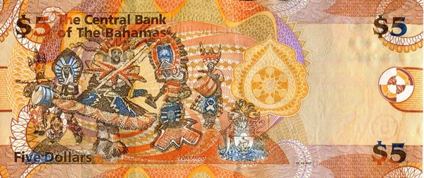 Багамские острова, 5 долларов, 2007 год