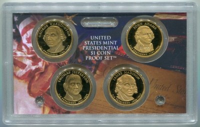 США набор из 4-х монет 2007 год. Президенты США